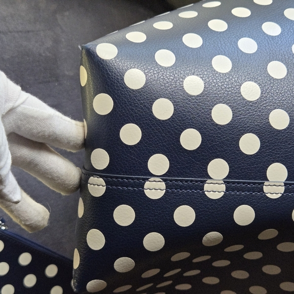 Kate Spade Reverable Polka Dot Tote Bag - Picture 9 of 10
